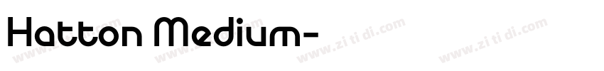 Hatton Medium字体转换